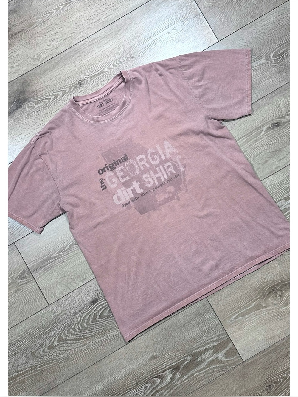 The Original Georgia Dirt Shirt Short Sleeve Tee Unisex 100% Dirt Dyed Cotton